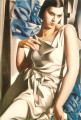 Porträt von Frau m 1932 Zeitgenosse Tamara de Lempicka
